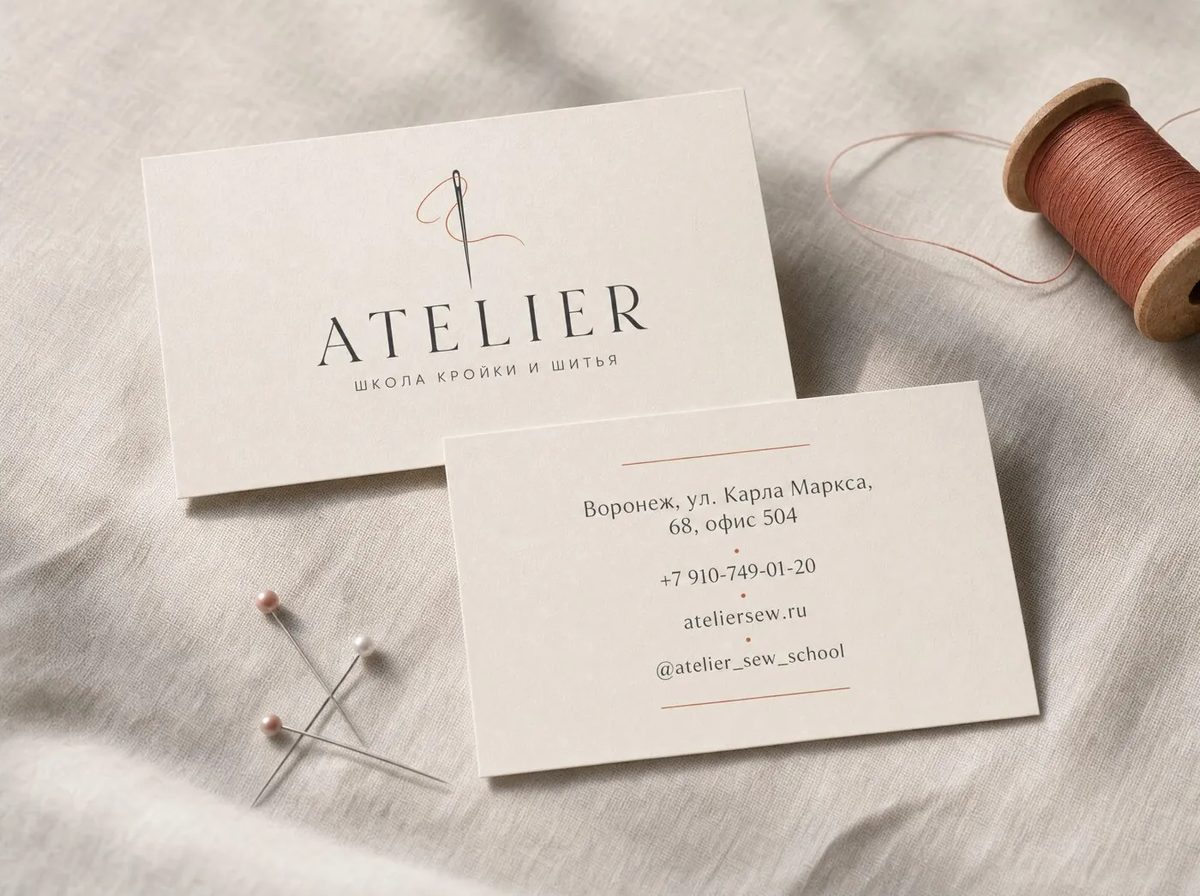 визитки ATELIER